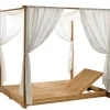 Cheap Transat Double Essenza Bois Naturel Bois / A Baldaquin - Inclinable / 170 X 215 Cm - Unisexe Bains De Soleil Chaises Longues Et Hamacs