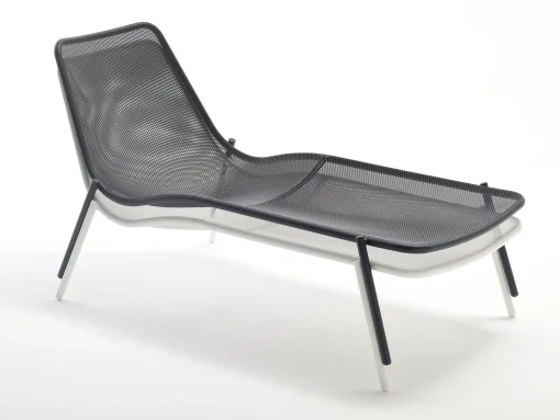 Flash Sale Transat Fixe Round Metalmetal- Unisexe Bains De Soleil Chaises Longues Et Hamacs