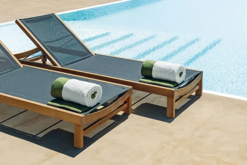 Sale Transat Inclinable A Roulettes Sand Bois Gris Bois & Gris / Teck - Unisexe Bains De Soleil Chaises Longues Et Hamacs