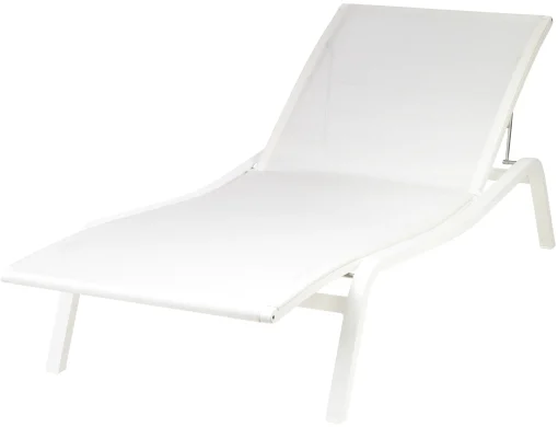 New Transat Inclinable Empilable Alize Metalmetal & Tissu/ Larg. 80 Cm - 5 Positions - Unisexe Bains De Soleil Chaises Longues Et Hamacs