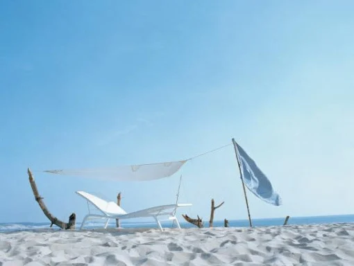 New Transat Inclinable Empilable Alize Metalmetal & Tissu/ Larg. 80 Cm - 5 Positions - Unisexe Bains De Soleil Chaises Longues Et Hamacs