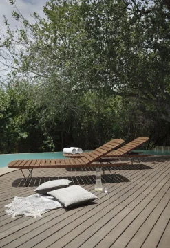 Store Transat Inclinable Molo Bois Naturel Bois - Unisexe Bains De Soleil Chaises Longues Et Hamacs