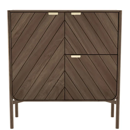 Clearance Vaisselier Marius Bois Naturel / L 120 X H 130 Cm - Unisexe Commodes Buffets Armoires
