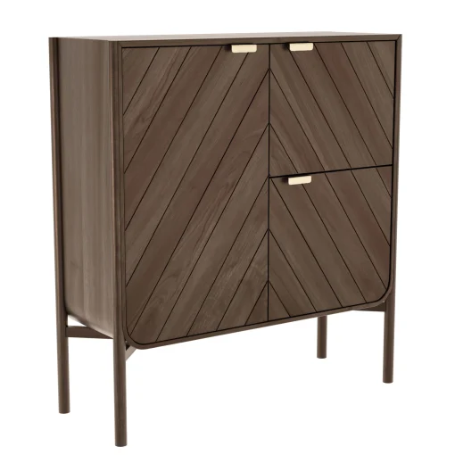 Clearance Vaisselier Marius Bois Naturel / L 120 X H 130 Cm - Unisexe Commodes Buffets Armoires