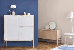 Clearance Vaisselier Marius Bois Naturel / L 120 X H 130 Cm - Unisexe Commodes Buffets Armoires