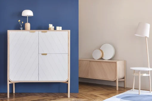 Clearance Vaisselier Marius Bois Naturel / L 120 X H 130 Cm - Unisexe Commodes Buffets Armoires