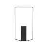 New Vase Itac Metal Noir / Rectangulaire - L 34 X H 62 Cm - Unisexe Déco Et Accessoires De Jardin