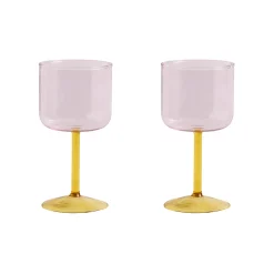 Flash Sale Verre A Vin Tint Verre Rose / Set De 2 - Unisexe Terrasses Et Balcons