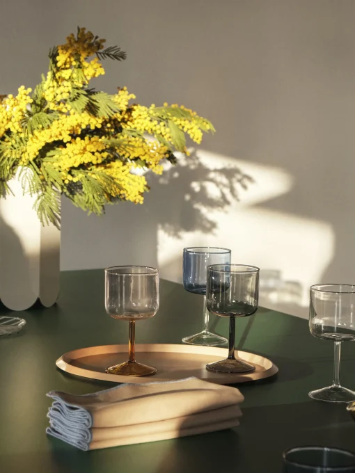 Flash Sale Verre A Vin Tint Verre Rose / Set De 2 - Unisexe Terrasses Et Balcons