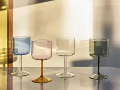 Flash Sale Verre A Vin Tint Verre Rose / Set De 2 - Unisexe Terrasses Et Balcons