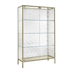 Best Sale Vitrine Echo Verre Or / L 101 X H 163 Cm - Unisexe Commodes Buffets Armoires